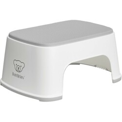 Babybjorn. Дитяча підставка Step Stool білий верх/сірий низ(7317680612212)