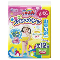 Goo.N. Трусики-підгузники для плавання GOO.N для дівчаток 12-20 кг, зростання 80-100 см (розмір Big (XL),