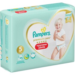 Pampers. Трусики  Pampers premium care 5 (12-17 кг), 34 шт (8001090759870)