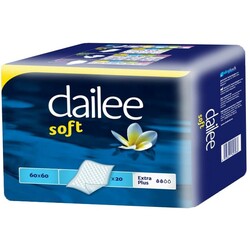 Dailee. Пеленки одноразовые Soft Extra Plus 60х60, 20 шт. (8595611623936)