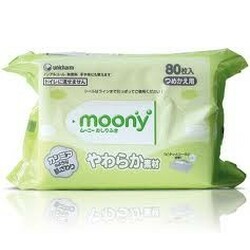 Moony. Вологі серветки змінна упаковка, 80 шт.(1051)