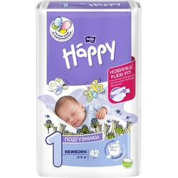 Bella Happy  NEWBORN 1 (2-5 кг) 42 шт.(5900516600693)