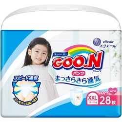Goo.N. Трусики XXL   (13-25 кг) для дівчаток, mega pack, 28 шт.(4902011751437)