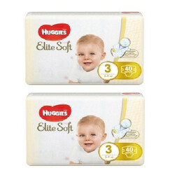 Huggies. Підгузники Huggies Elite Soft 3(5-9кг), 2х40 шт(546315)