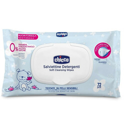Chicco. Серветки м'які, 72 шт.  НОВИЙ ДИЗАЙН(8058664080182)