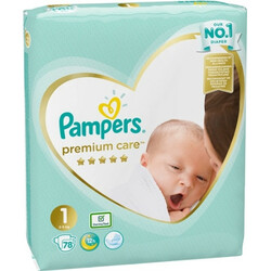 Pampers. Подгузники Pampers Premium Care Размер 1 (2-5 кг) 78 шт (8001841104836)