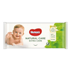 Huggies. Серветки вологі Natural Care Extra Care 56 шт(5029053568720)
