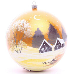 Прикраса ялинкова Шар ручна робота плас 15см(4825003012104)