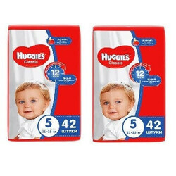 Підгузники Huggies Classic 5(11-25 кг), 84 шт.(543185/2)