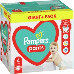 Pampers. Трусики Pampers Pants Box Размер 4 (Maxi) 9-15 кг, 72 шт (8006540067864)