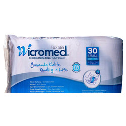 Wicromed. Підгузники для дорослих  Wicromed Textile Small(талія 50-85 см) 30 шт.(8698771822901)