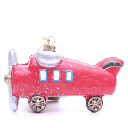 Прикраса ялинкова Літак червоний Y*-1(0250011130788)