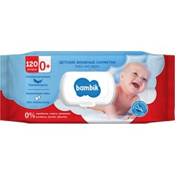 Bambik. Вологі серветки з вівсяним молочком, 120 шт(4823071642858)