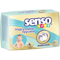 Senso Baby. Підгузники-трусики  Maxi 4(9-14 кг), 30 шт(4810703074194)