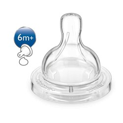 Avent Philips. Соска для густых жидкостей Classic+ SCF636/27 2шт, 6мес+ (574491)