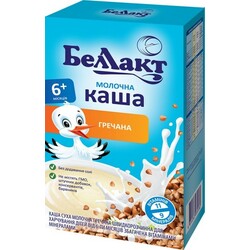 Беллакт. Каша молочна Беллакт "Гречка", 6 мес+ 200 г(4810263029757)