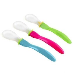 BabyOno. Ложка силиконовая, 6мес+ (253)