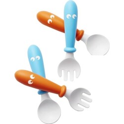 BABYBJÖRN. Набор детский из 2-х ложек и вилок, 4мес+ (73082)