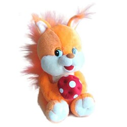 Lava.  М'яка іграшка "Білку", музична, 20 см(LF289A)