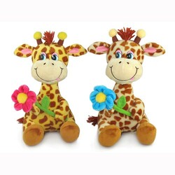 Lava. М'яка іграшка Жираф з квіткою(LA8614)
