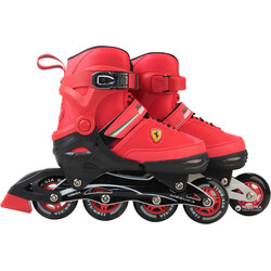 Ferrari. Роликовые коньки регулируемые красный р..30-33 FK16, Италия (FK16)