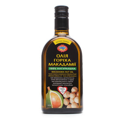 Golden Kings . Масло горіха макадамія нерафінована. 0,35л. (4820043012893)