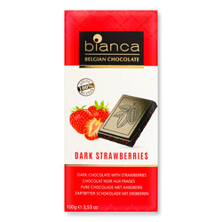 Bianca. Шоколад черный с клубникой 100г.(5420066384237)