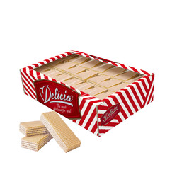 Delicia. Вафлі Delicia Ритм зі смаком пломбіру 0,5кг (4823102502373)