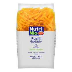 Nutri Bio. Вироби макаронні Mio Reggia Фузилли б / ГЛЮТ 400г. (8008857114484)
