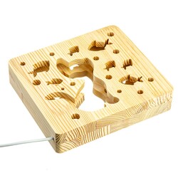 ArtEco Light. Светильник ночник "Кот и рыбки" с пультом и регулировкой света (1020353)