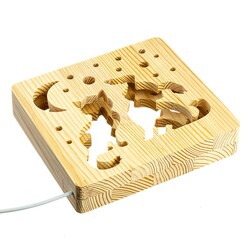 ArtEco Light. Светильник ночник "Кот и собачка" с пультом и регулировкой света (1020357)