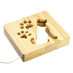 ArtEco Light. Светильник ночник "Собака и следы" с пультом и регулировкой света (1020381)