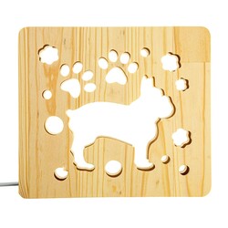 ArtEco Light. Светильник ночник "Собака бульдожка" с пультом и регулировкой света (1020385)