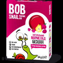 Мармелад Bob Snail Груша-Малина-Буряк 54г (4820219341154)