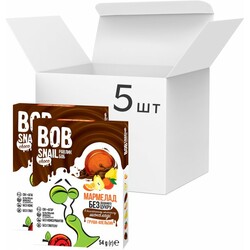  Bob Snail Мармелад груша-апельсин-бельгийский молочный шоколад 54 г х 5 шт (4820219342090)