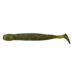 Big Bite Baitst. Силикон  Paddle Tail Grub 3.25" Gold Avocado (1838.01.34)