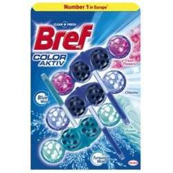 Bref. Блок туалетный Дуо-актив свежий микс 3*50г (9000100991421)