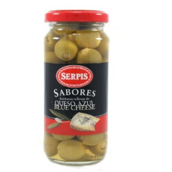 Serpis. Оливки зеленые фаршированные голубым сыром 235г (8410344900126)