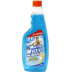 Mr.Muscle Засіб для миття стекол і поверхонь зі спиртом 500мл(4823002001228)