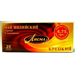 Лисма. Чай Лисма Индийский крепкий 25*1,8г(4820018732986)