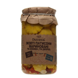 Dworek. Патиссоны желтые маринованные с/б 840 г(9865060056593)