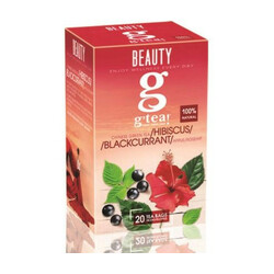 G'tea! Чай зелений G'tea! Wellness гібіск/ябл/шпилька/чер смор 20 * 2г / уп(5060207695855)