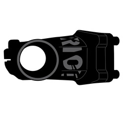 Ghost. Винесення AM Riot, 70мм 7° 31,8 мм, 1 1/8", чорний(4052968220170)