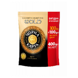 Чорна Карта. Кава  Gold розчинний 400г(8718868866394)