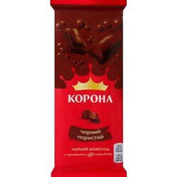 Корона. Шоколад черный пористый 80гр(7622210893185)