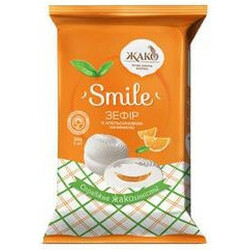 Жако. Зефир Smile с апельсиновой начинкой 300гр(4820177030688)