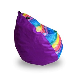 Tia - sport. Крісло груша Принт Мікс Веселка 90х60 см(sm - 0874)