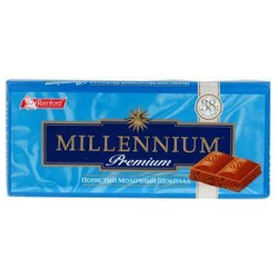 Millennium. Шоколад молочный Premium пористый 90г(4820075505554)