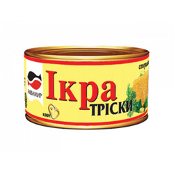 Аквамир. Икра трески натуральная ключ №38 200 г(4820062443968)