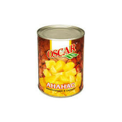 Оscar. Ананасы кусочками 580мл(9865060031033)